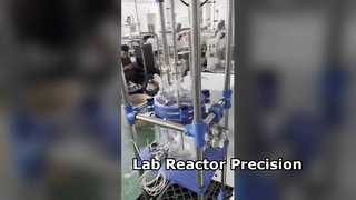 Reactor de vidrio para precisión de laboratorio farmacéutico
